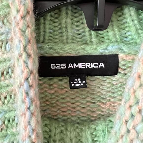 525 America Space Dyed Crop Mock Neck Sweater - Picture 6 of 10